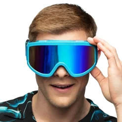 Boland Party Partners B.V. Skibriller Neonblå - Tilbehør|Accessories