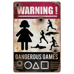 Fiestas Guirca, S.L Skilt Dangerous Games - Oppyntning|Hjem & Husholdning
