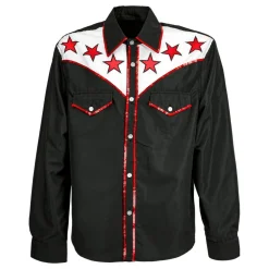Widmann S.r.l. Skjorte Rodeo Cowboy Sort - Tøj|Tilbehør