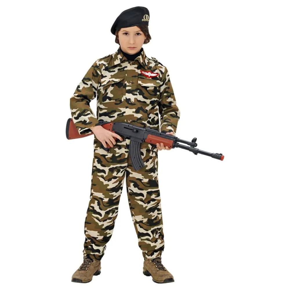 Online Widmann S.r.l. Soldat Camouflage Børnekostume