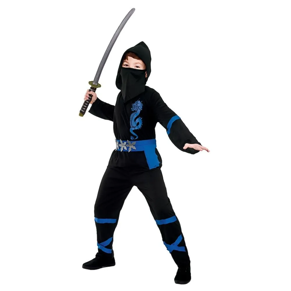 Sale Wicked Costumes Ltd Sort/Blå Power Ninja Børnekostume