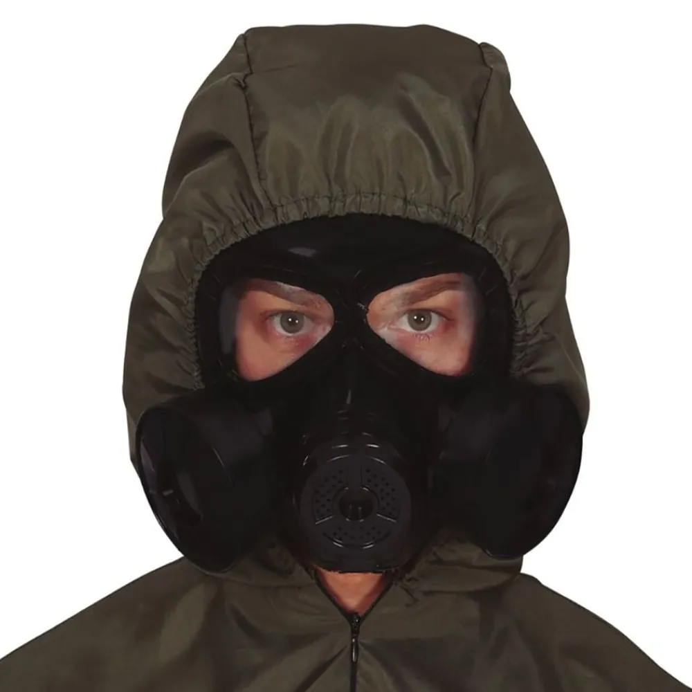 Fiestas Guirca, S.L Sort Gasmaske - Tilbehør|Masker