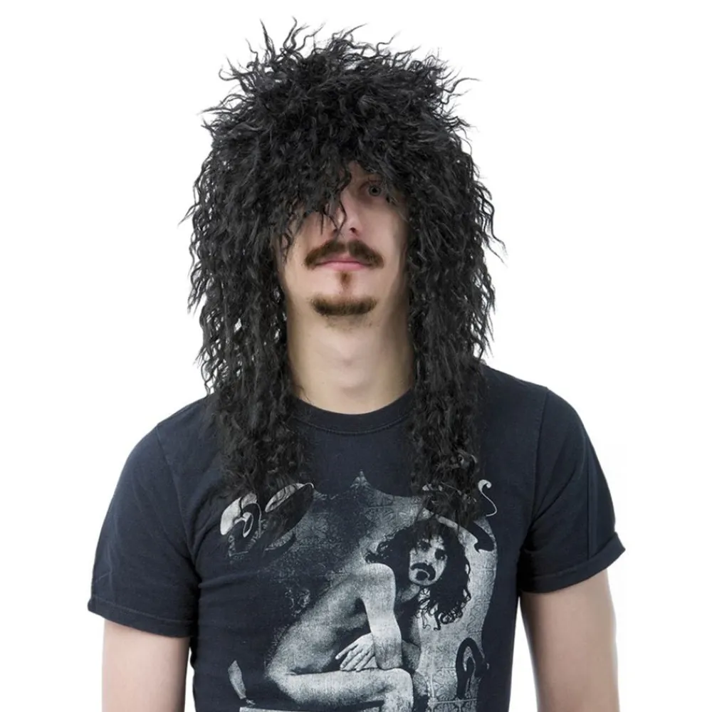Hisab/Joker Company AB Sort Heavy Metal Paryk - Parykker