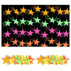 Partyking AB Stjerner UV Neon Guirlande - Oppyntning