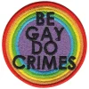 Discount Märkbar AB Stofmærke Be Gay Do Crimes