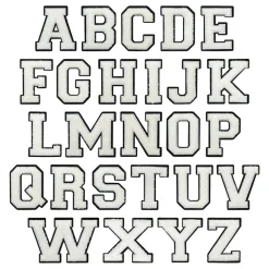 Partyking AB Stofmærke Bogstaver Hvid - Accessories|Hobby & Fritid