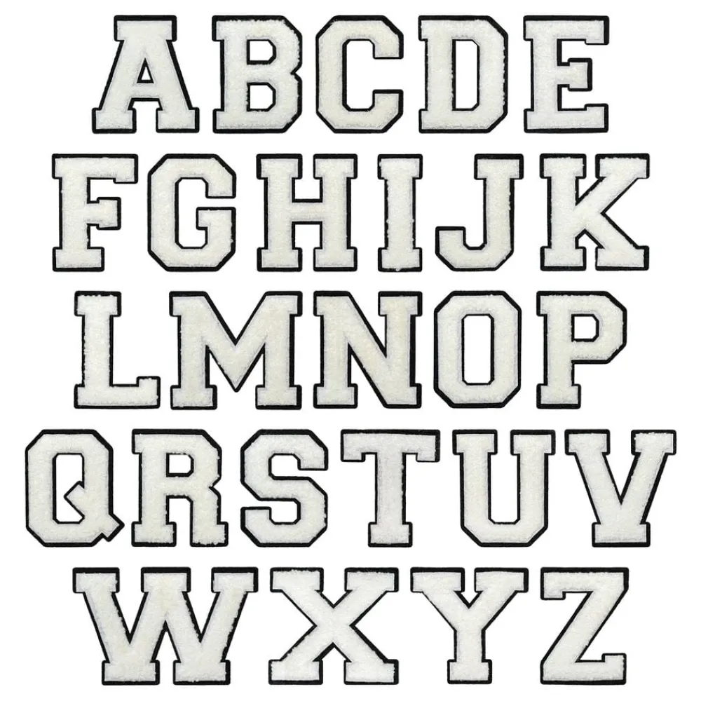 Partyking AB Stofmærke Bogstaver Hvid - Accessories|Hobby & Fritid