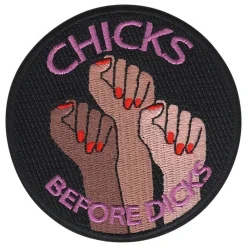 New Märkbar AB Stofmærke Chicks Before Dicks