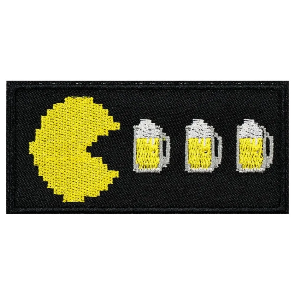 Outlet Partyking AB Stofmærke Pac-Man Drinking Beer