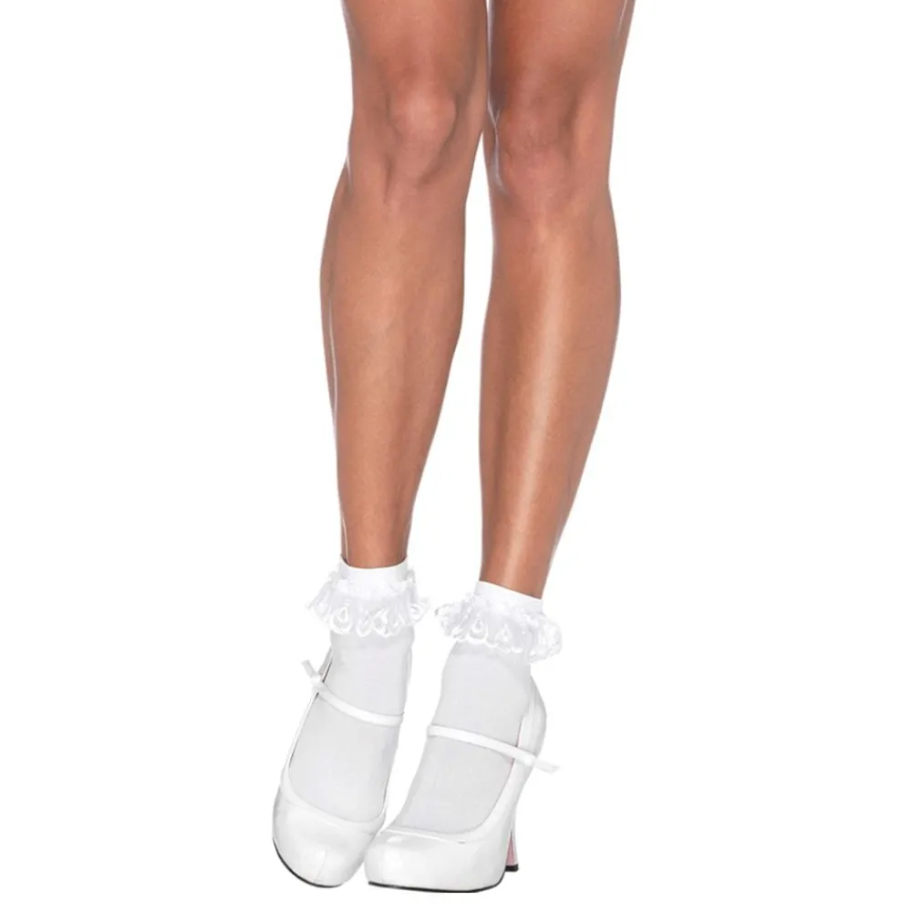 Discount Leg Avenue Europe Strømper med Blonde Hvide Deluxe