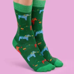 Hot Svensk Husman Socks AB Strømper med Dalaheste
