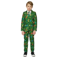 Online Oppo Merchandise Group B.V. Suitmeister Boys Christmas Green Tree Light Up Jakkesæt