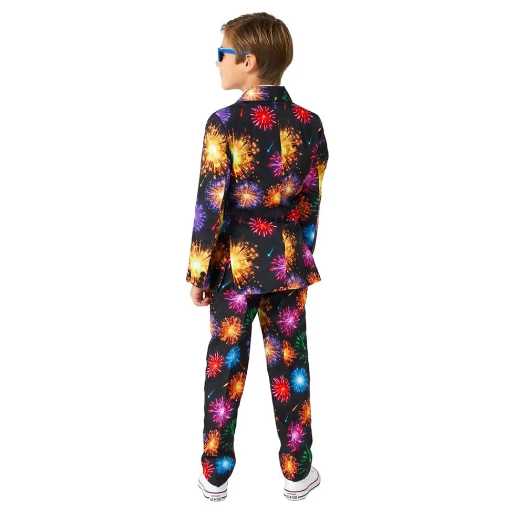Oppo Merchandise Group B.V. Suitmeister Boys Fireworks Black Jakkesæt