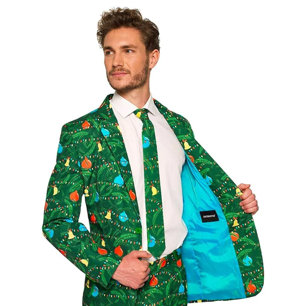 Sale Oppo Merchandise Group B.V. Suitmeister Christmas Green Tree Light Up Jakkesæt