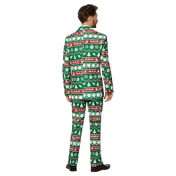 Oppo Merchandise Group B.V. Suitmeister Christmas Green Nordic Jakkesæt - Tøj|Udklædningskostumer