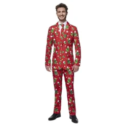 Discount Oppo Merchandise Group B.V. Suitmeister Christmas Trees Stars Rødt Jakkesæt