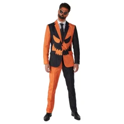 New Oppo Merchandise Group B.V. Suitmeister Jack-O Pinstripe Black Jakkesæt