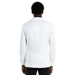 Oppo Merchandise Group B.V. Suitmeister Pailletblazer Hvid - Tøj|Udklædningskostumer
