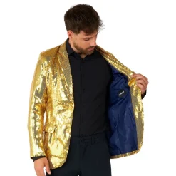 Oppo Merchandise Group B.V. Suitmeister Pailletjakke Gold - Tøj|Tilbehør