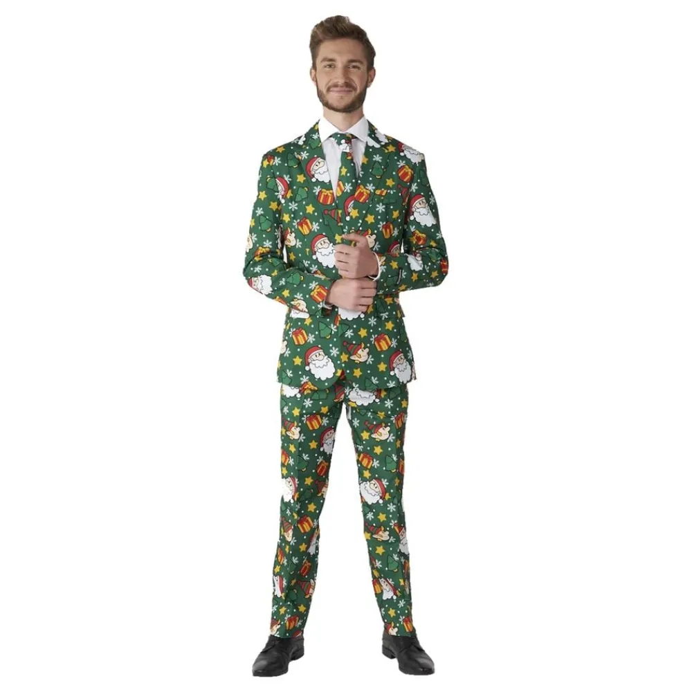 Oppo Merchandise Group B.V. Suitmeister Santa Elves Grøn Jakkesæt - Tøj|Udklædningskostumer