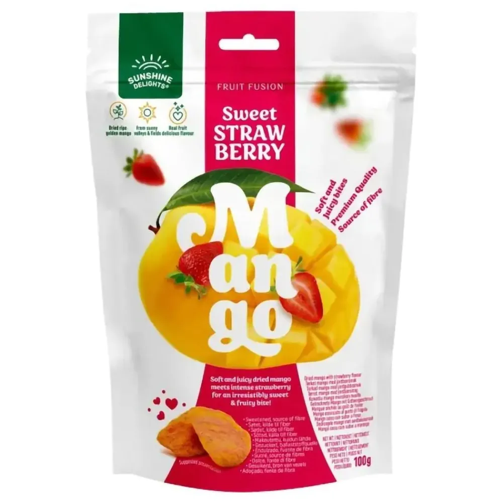 USA Godis AB Sunshine Delights Mango & Sweet Strawberry - Slik|Kolonial