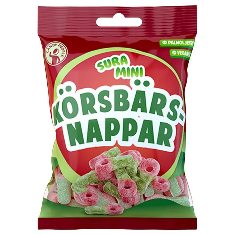 ERT Godis AB Sura Mini Kirsebærsnører Økonomipakke - Slik