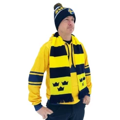 Clearance Netshirt Group AB Sverigehalstørklæde Stribet Tre Kronor