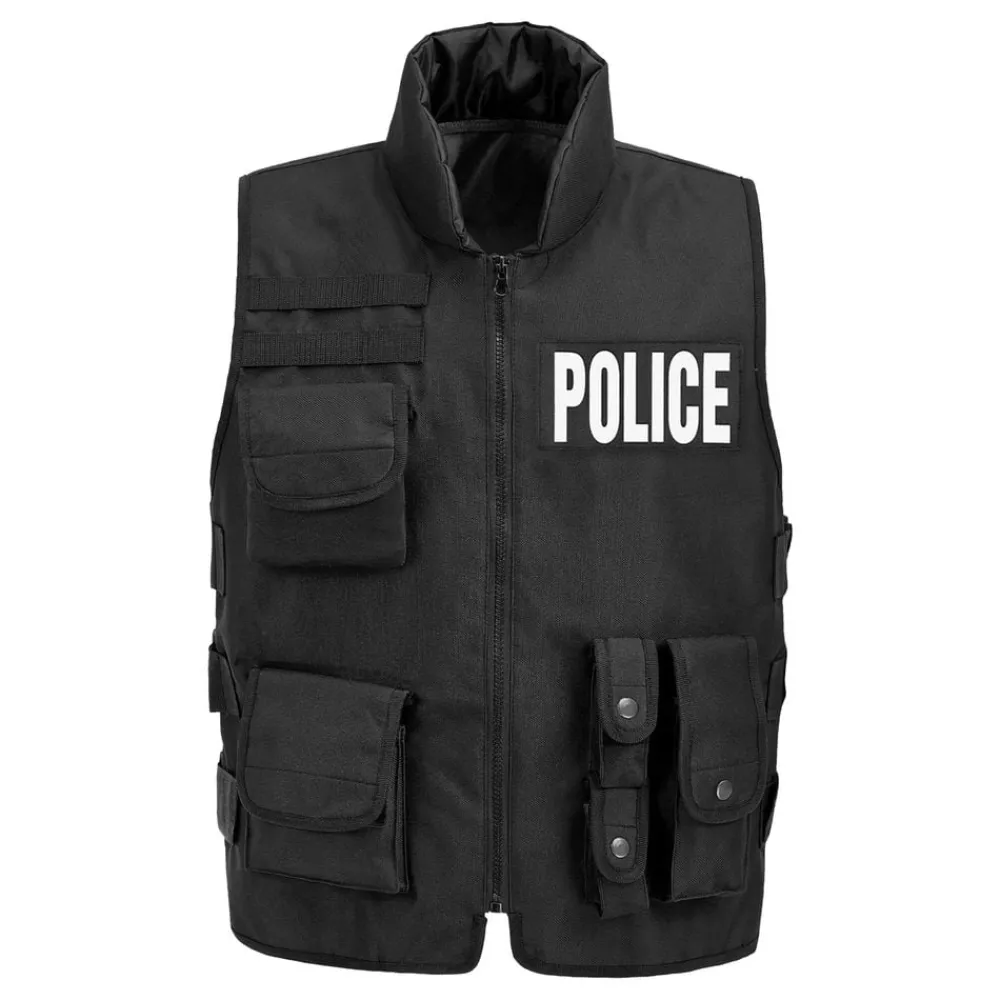 Widmann S.r.l. SWAT Vest Sort - Tilbehør|Udklædningskostumer