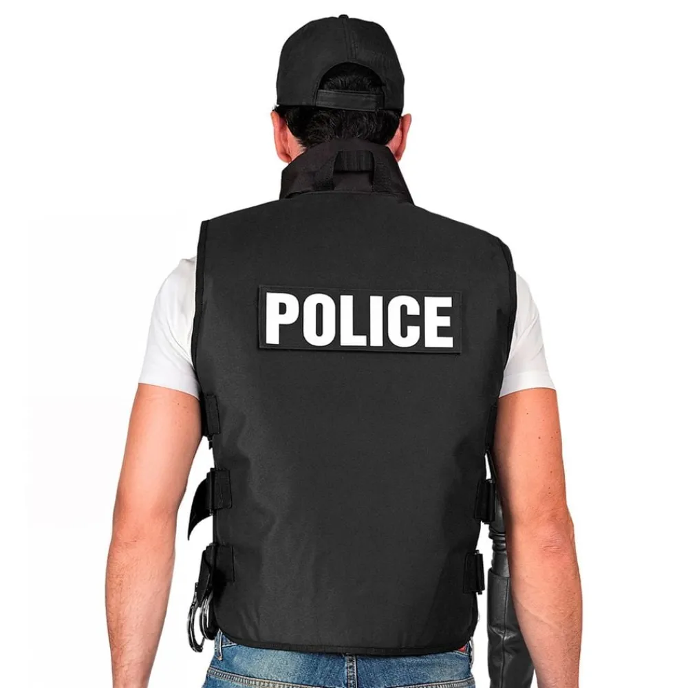 Widmann S.r.l. SWAT Vest Sort - Tilbehør|Udklædningskostumer
