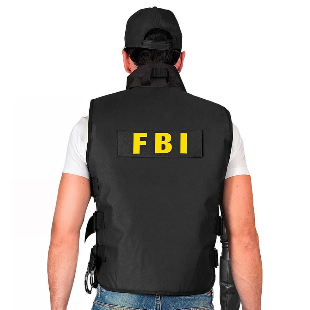 Widmann S.r.l. SWAT Vest Sort - Tilbehør|Udklædningskostumer
