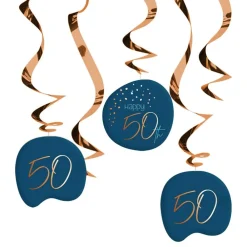 Sale Folat B.V. Swirls Happy 50th True Blue