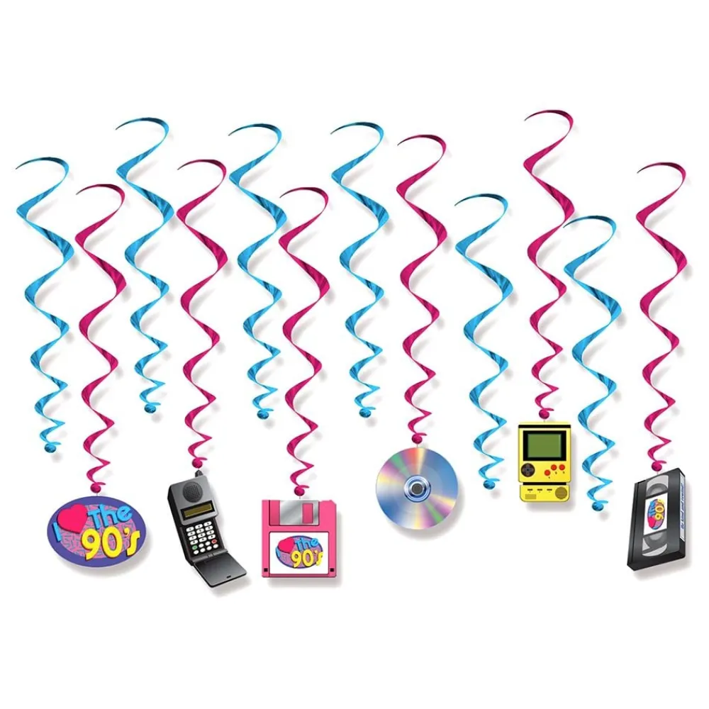 Outlet Three Sixty Degrees Ltd Swirls I Love the 90's Hængende Dekoration