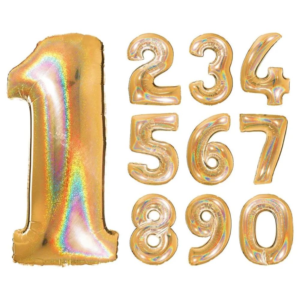 Sale Ballongkungen AB Talballon Glitter Guld