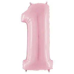 Ballongkungen AB Talballon Lyserød Pastel - Balloner