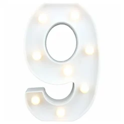 Partyking AB Tal Hvid med LED-belysning - Hjem & Husholdning