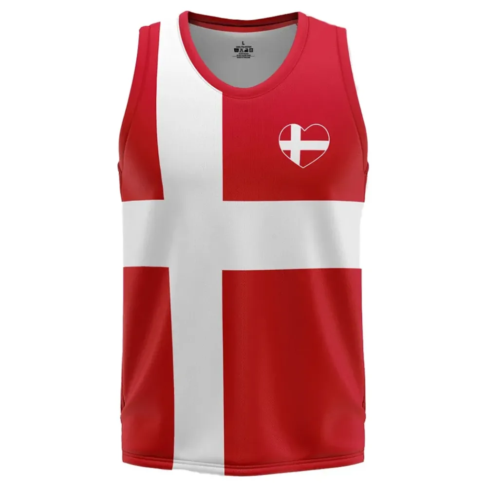 Netshirt Group AB Tanktop Danmarks Flag - Tøj|Hobby & Fritid