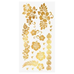Fiestas Guirca, S.L Tatoveringer Blomster Guld - Sminke|Kostumetema