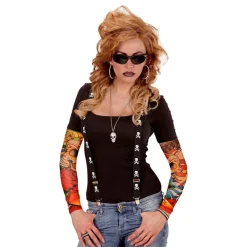 Discount Widmann S.r.l. Tatoveringsærmer Skull & Roses