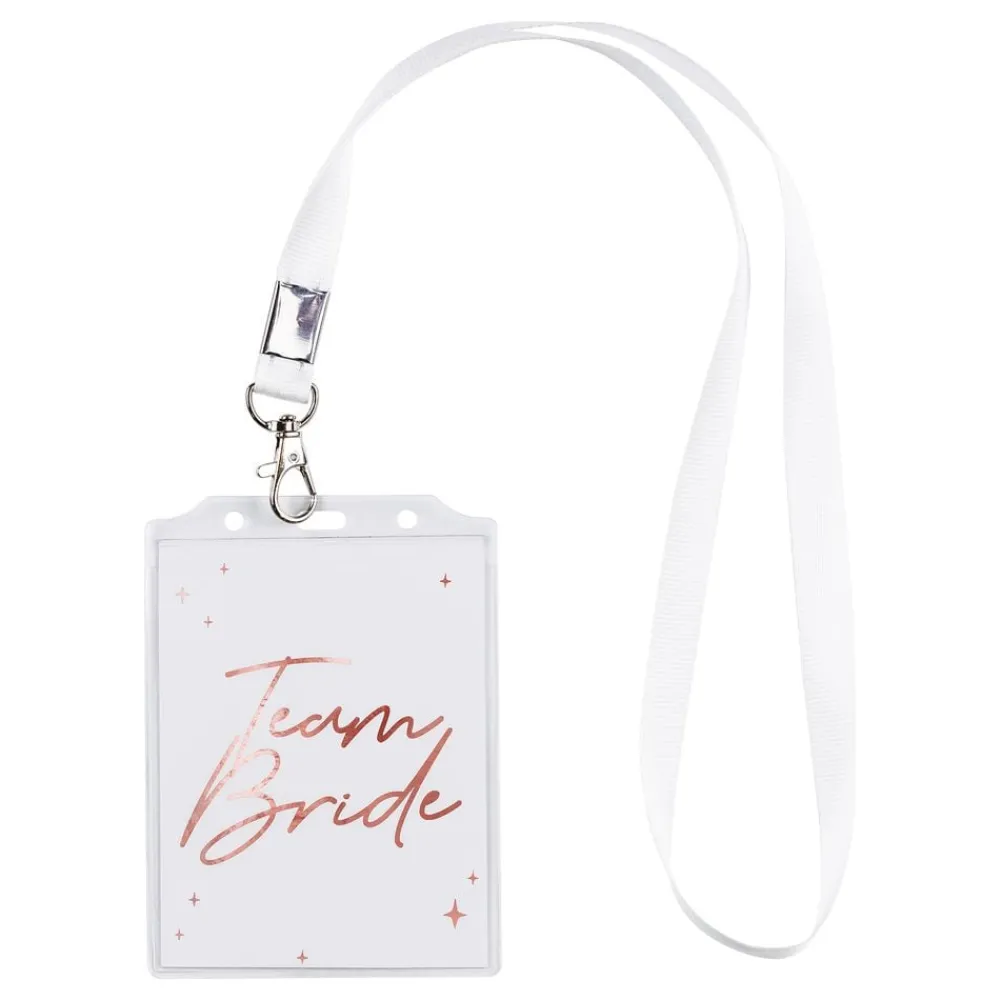 PartyDeco sp. z o.o. Team Bride Navneskilte på Nøglesnor - Accessories