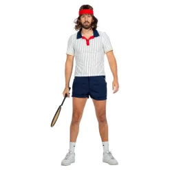 Discount Wilbers Karnaval B.V. Tennisspiller Retro Herrekostume