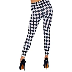 Outlet Widmann S.r.l. Ternede Leggings Sort/Hvid