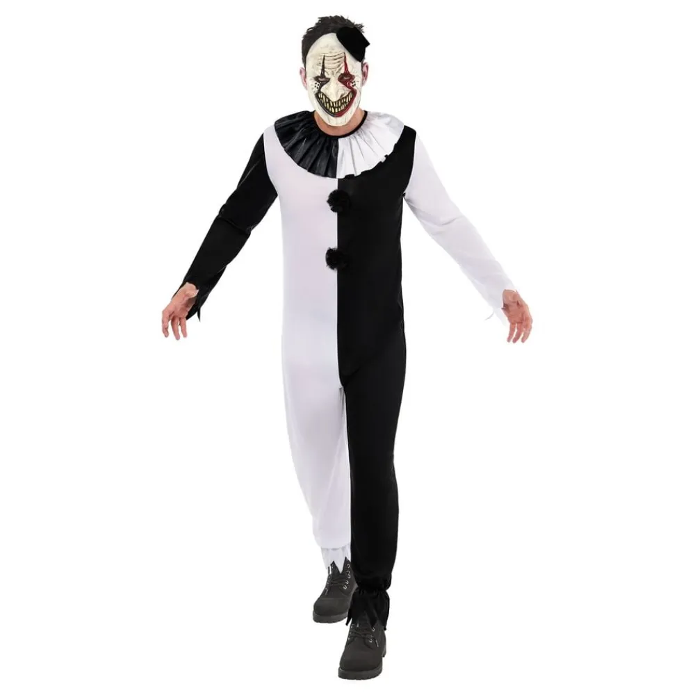 Discount Rubies Netherland B.V. Terror Klovn Sort/Hvid Kostume