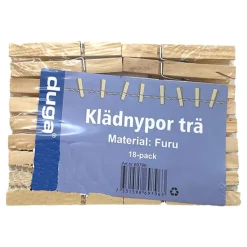 New Dynäs Import AB Tøjklemmer i Træ