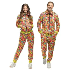 Best Boland Party Partners B.V. UV Pop Art Træningsdragt Herre Kostume
