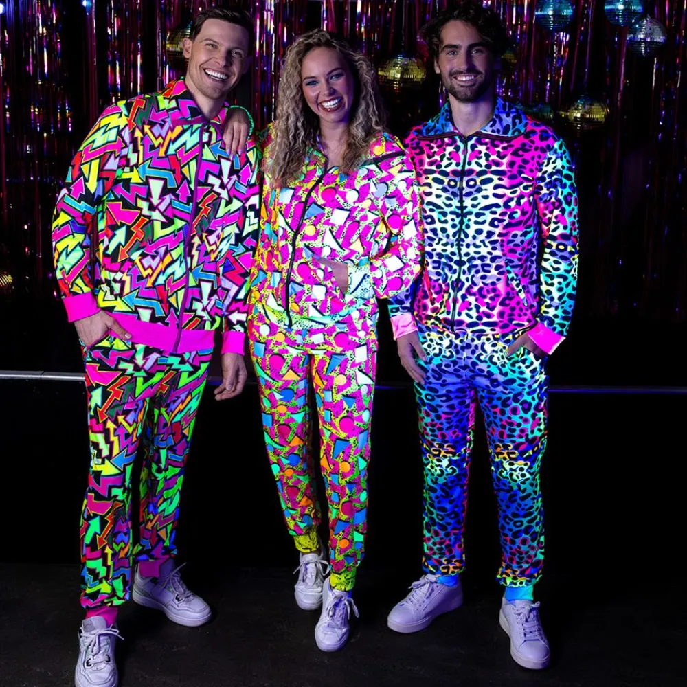 Best Boland Party Partners B.V. UV Pop Art Træningsdragt Herre Kostume