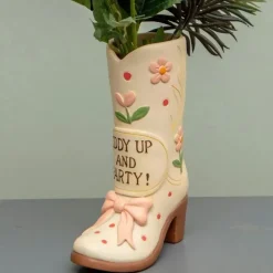Boxer Gifts Ltd Vase Cowboystøvle Giddy Up - Hjem & Husholdning