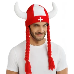 CHAKS Vikingehjelm Schweiz med Fletninger - Hobby & Fritid|Hatte