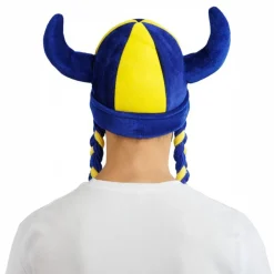 CHAKS Vikingehjelm Sverige med Fletninger - Hobby & Fritid|Kostumetema