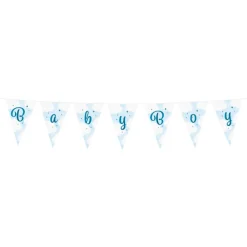 Globos Europe B.V. Vimpelguirlande Baby Boy - Oppyntning