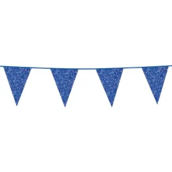 Globos Europe B.V. Vimpelguirlande Blå Glitter - Oppyntning|Flag